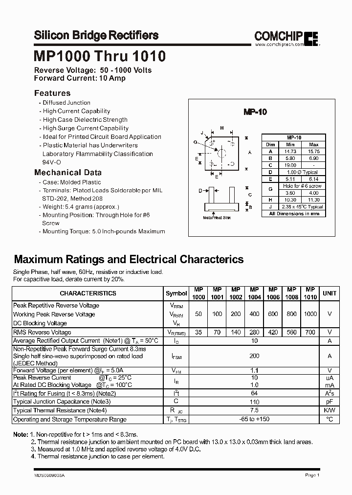 MP1010_351389.PDF Datasheet