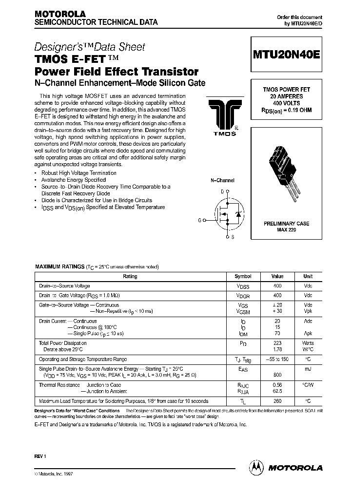 MTU20N40ED_380584.PDF Datasheet