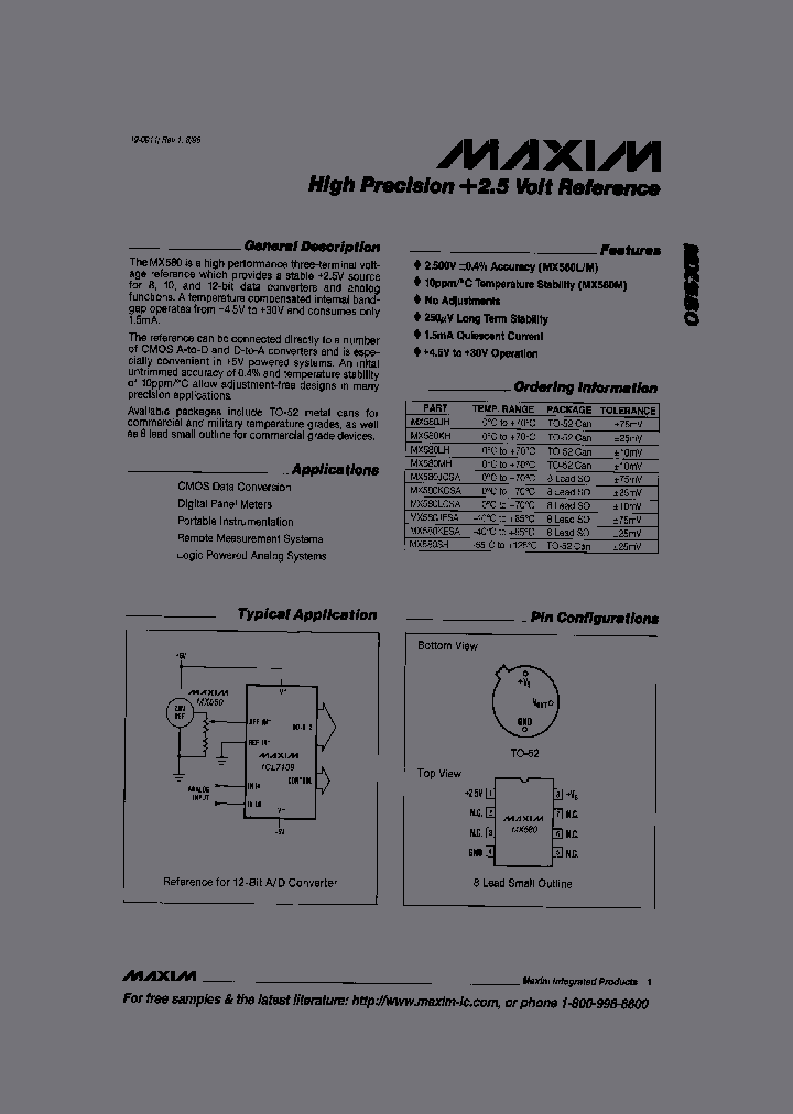 MX580KCSA_104829.PDF Datasheet