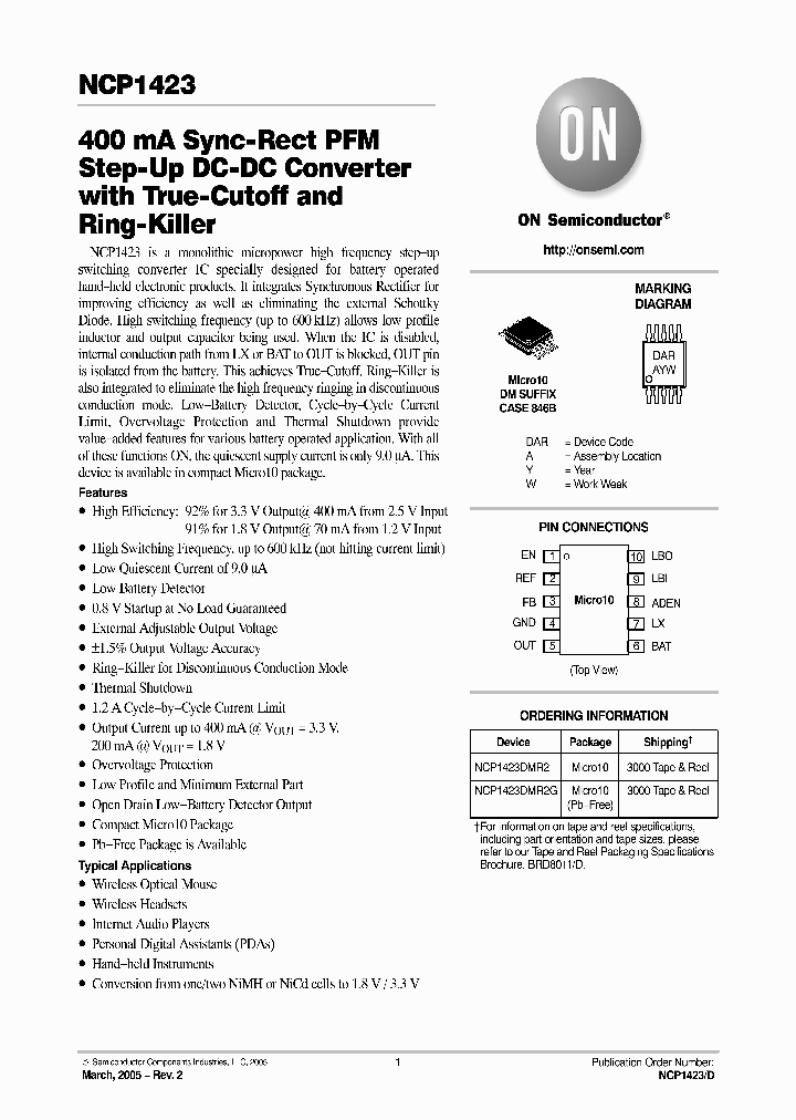 NCP1423DMR2_313870.PDF Datasheet