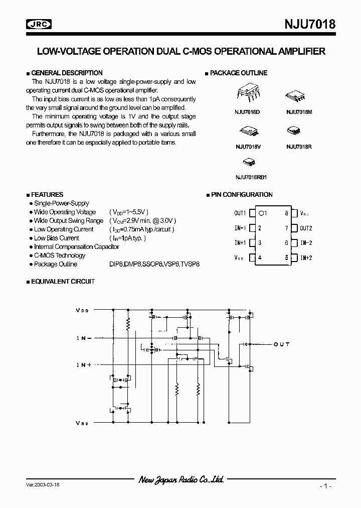 NJU7018_359980.PDF Datasheet