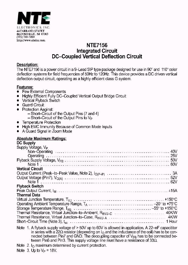 NTE7156_357775.PDF Datasheet