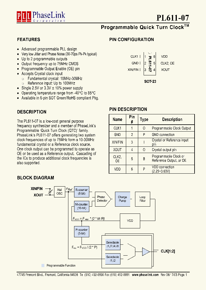 PL611-07_337488.PDF Datasheet