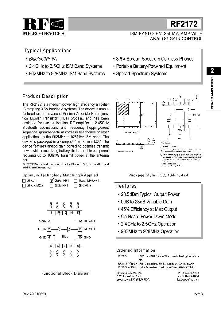RF2172_362385.PDF Datasheet