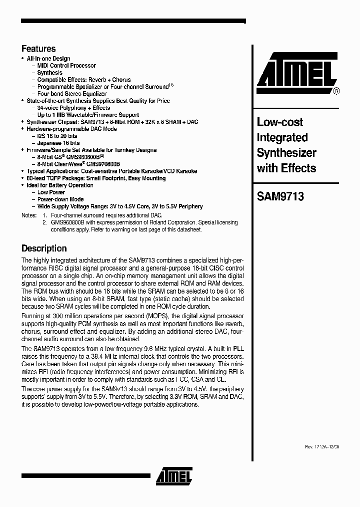 SAM9713NBSP_306516.PDF Datasheet