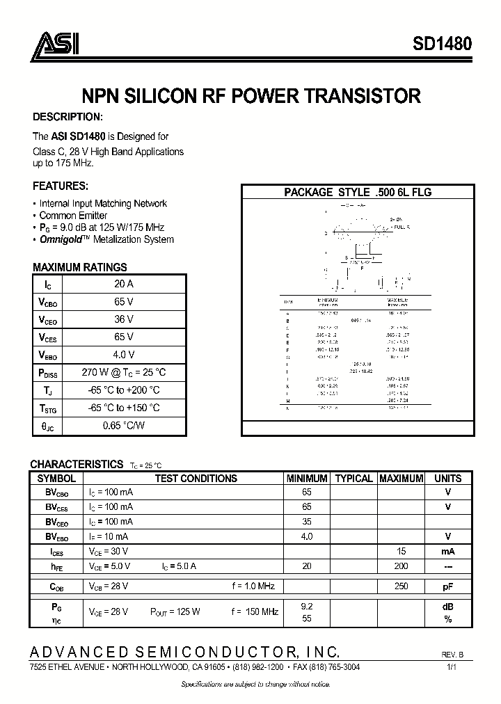 SD1480_307365.PDF Datasheet