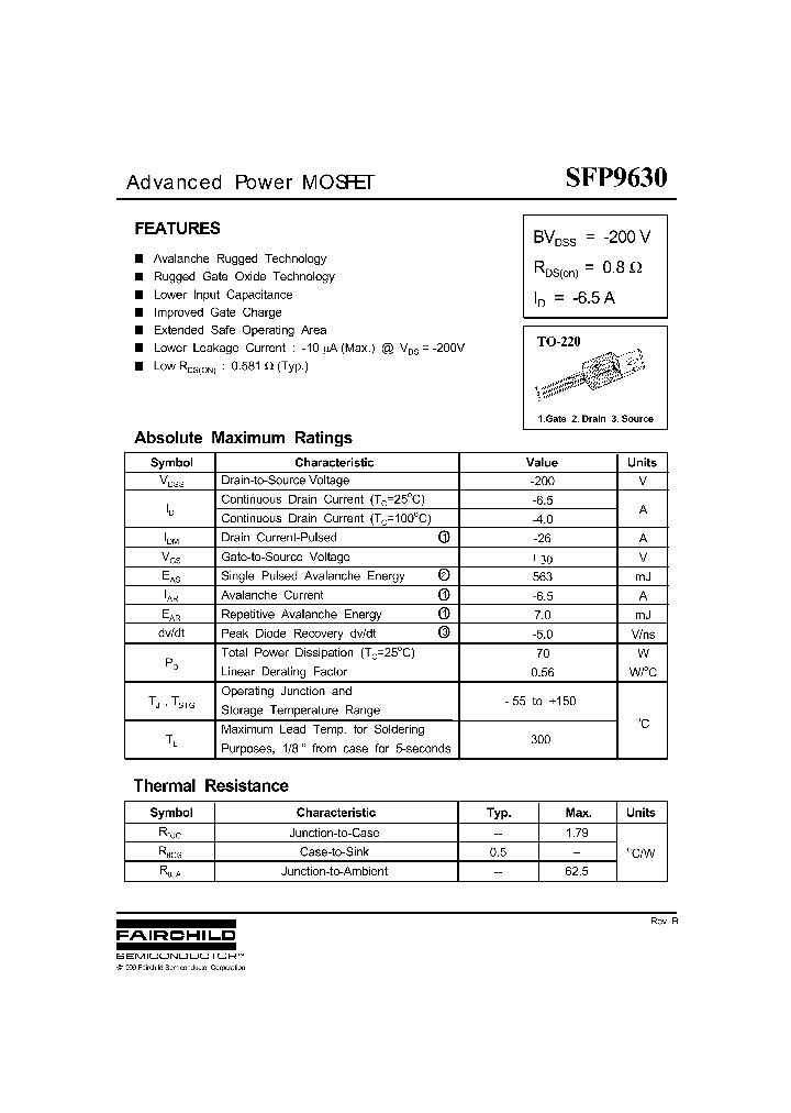 SFP9630_335246.PDF Datasheet