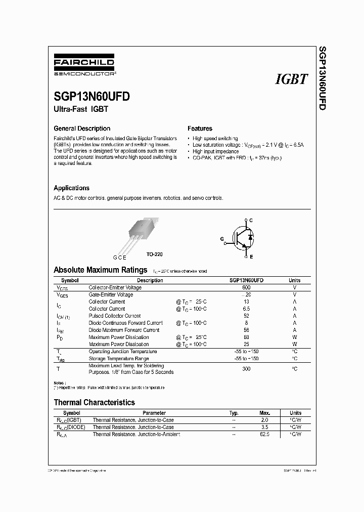 SGP13N60UFD_356397.PDF Datasheet
