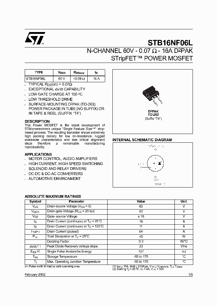 STB16NF06L_382707.PDF Datasheet