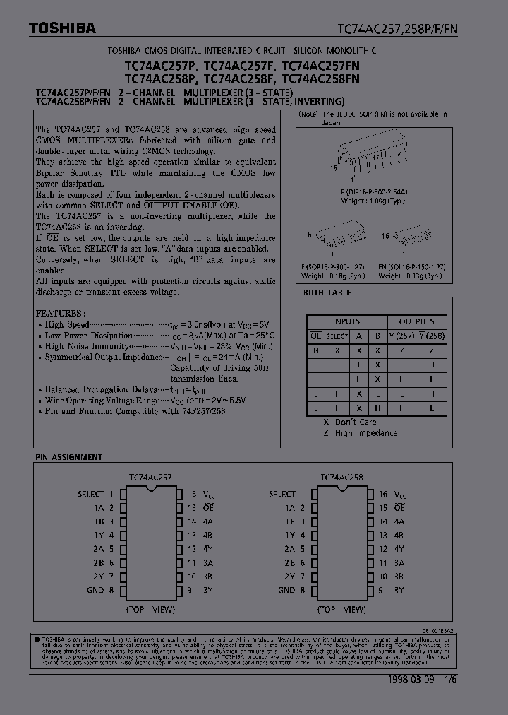 TC74AC258FN_299193.PDF Datasheet