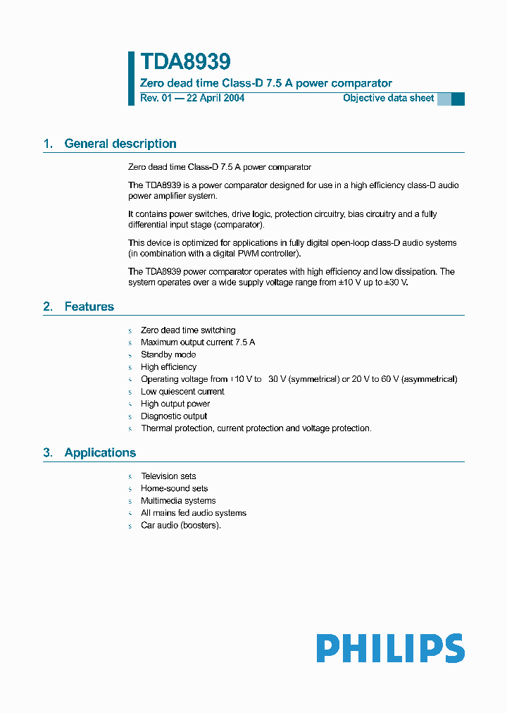 TDA8939_310085.PDF Datasheet