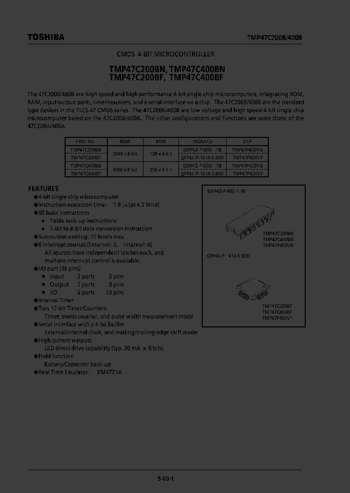 TMP47C200BF_297230.PDF Datasheet