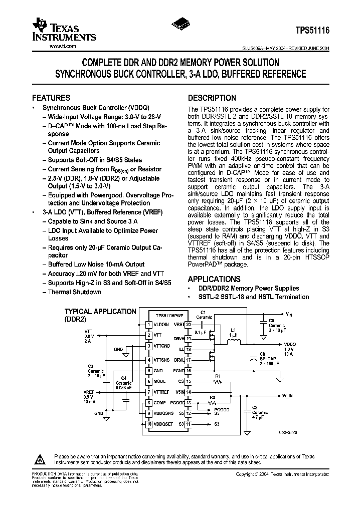 TPS51116_362910.PDF Datasheet