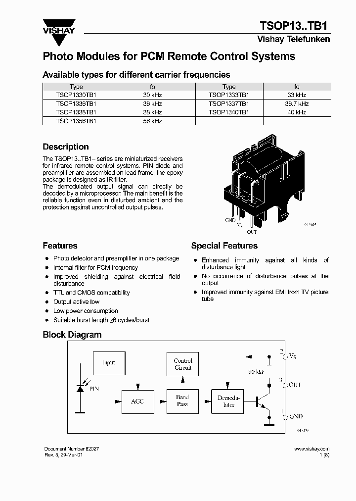 TSOP1338TB1_308709.PDF Datasheet