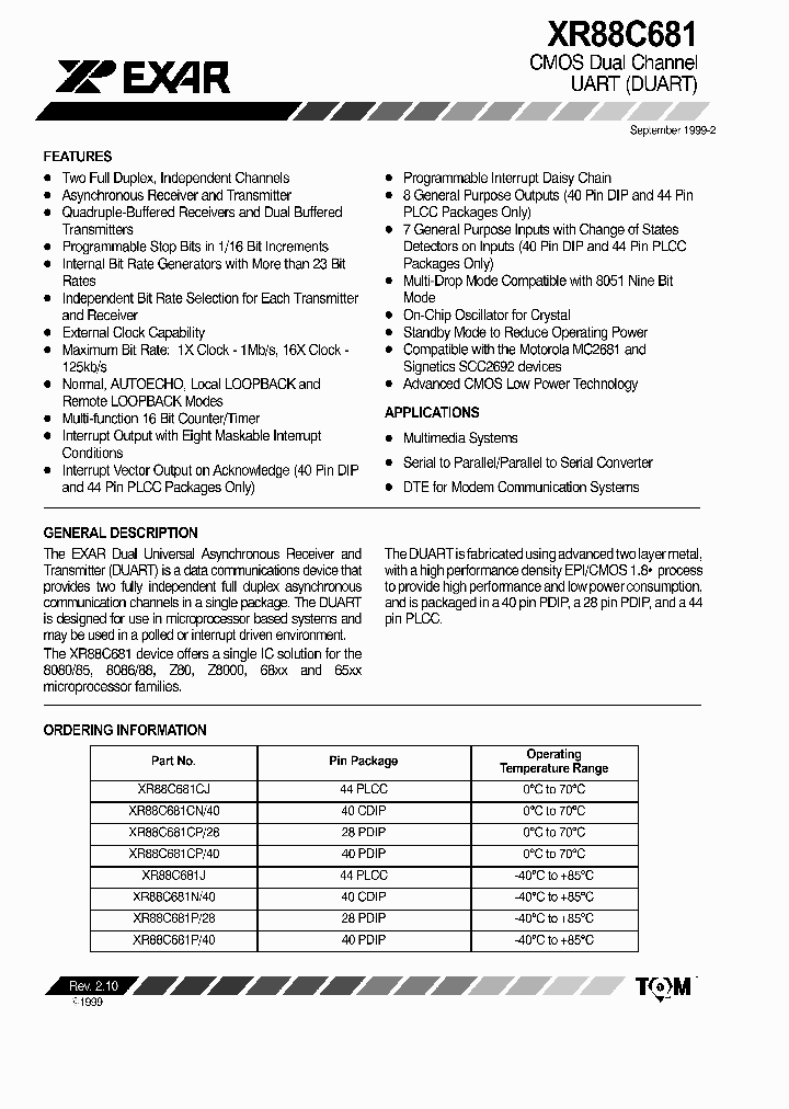 XR88C681_188889.PDF Datasheet