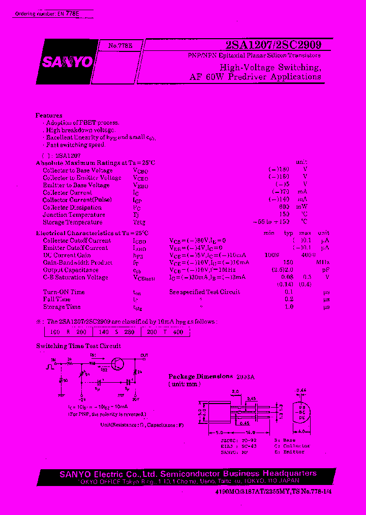 2SA1207_305240.PDF Datasheet