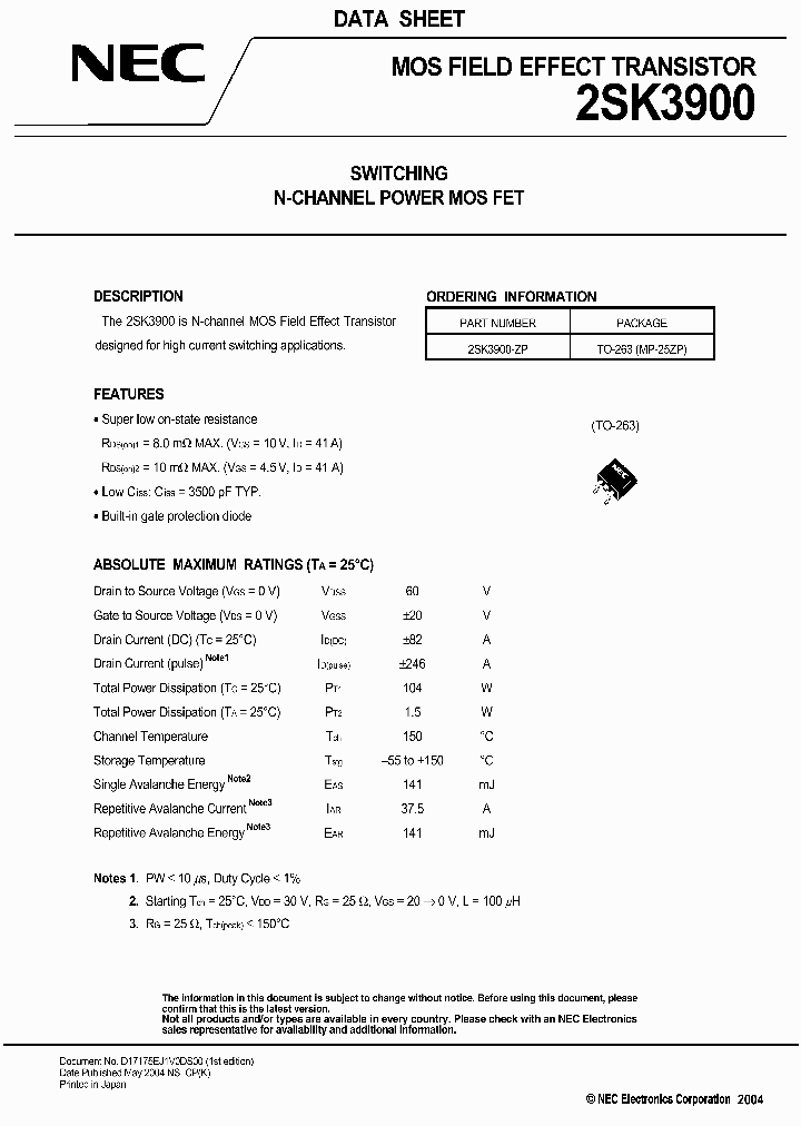 2SK3900_405929.PDF Datasheet