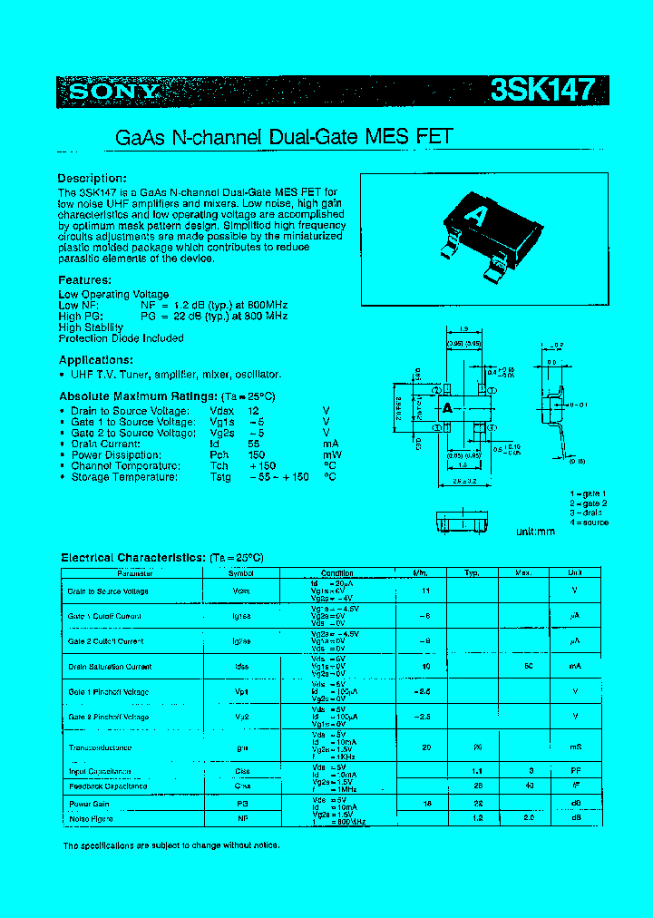 3SK147_414663.PDF Datasheet