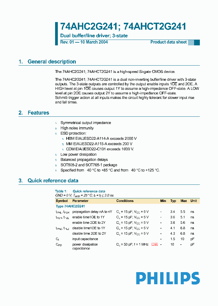 74AHC2G241DC_416175.PDF Datasheet