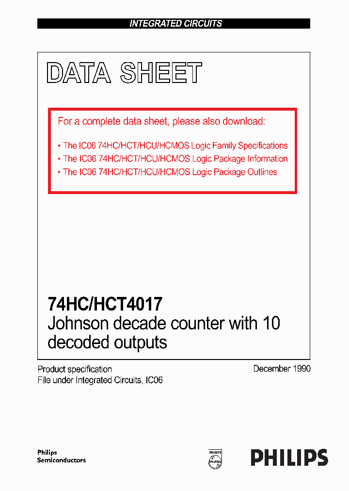 74HC4017_400671.PDF Datasheet