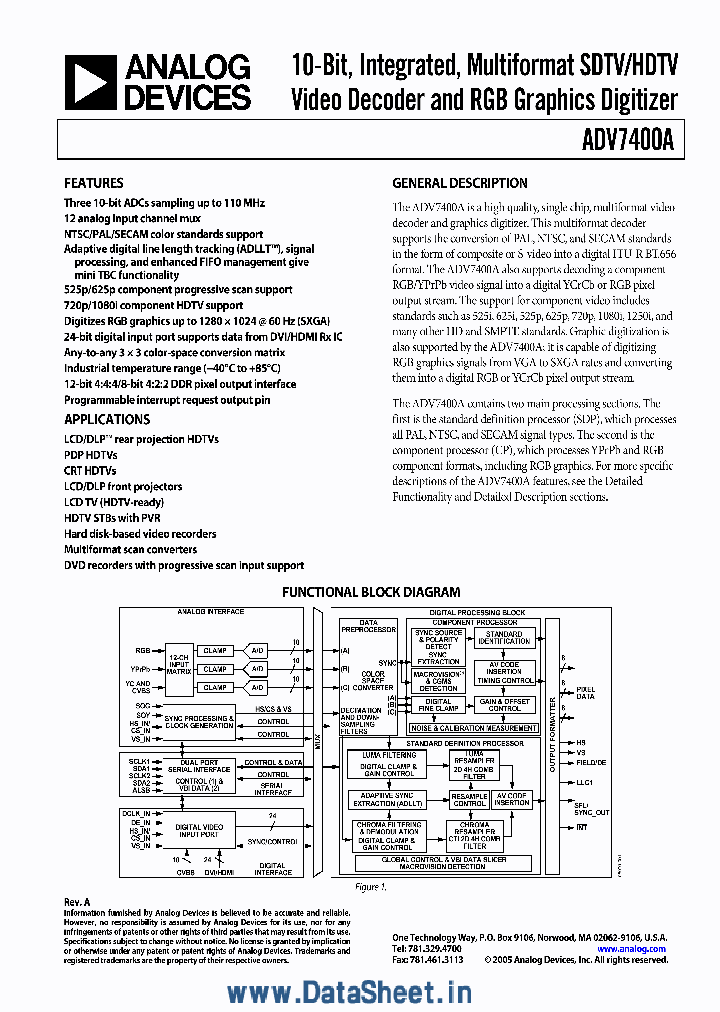 ADV7400A_404702.PDF Datasheet