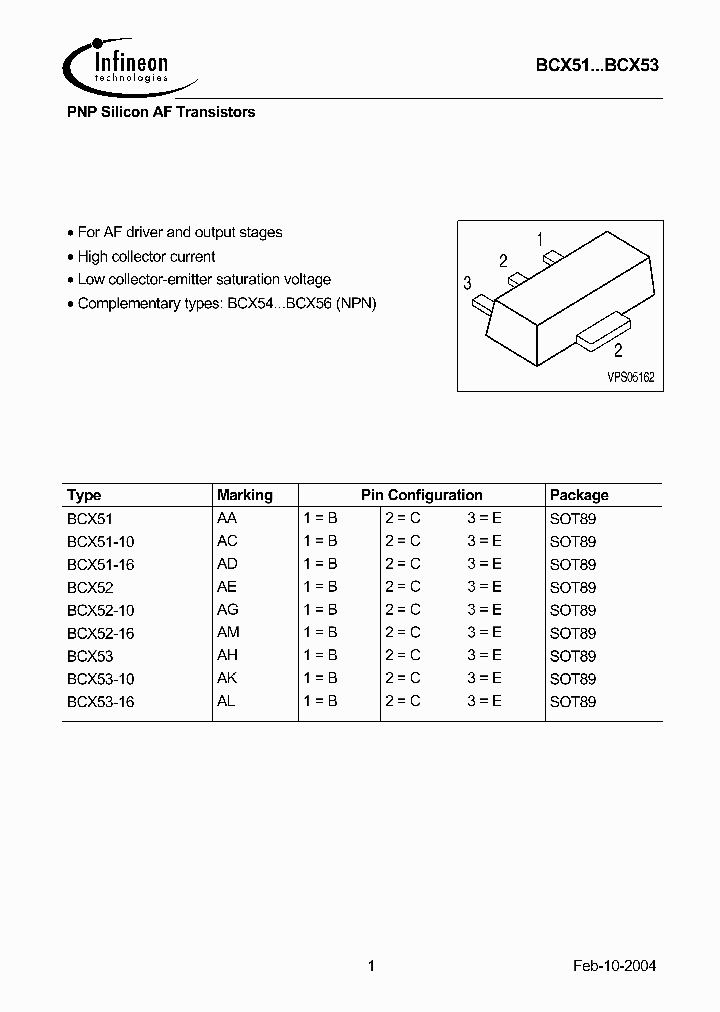 BCX52_424098.PDF Datasheet