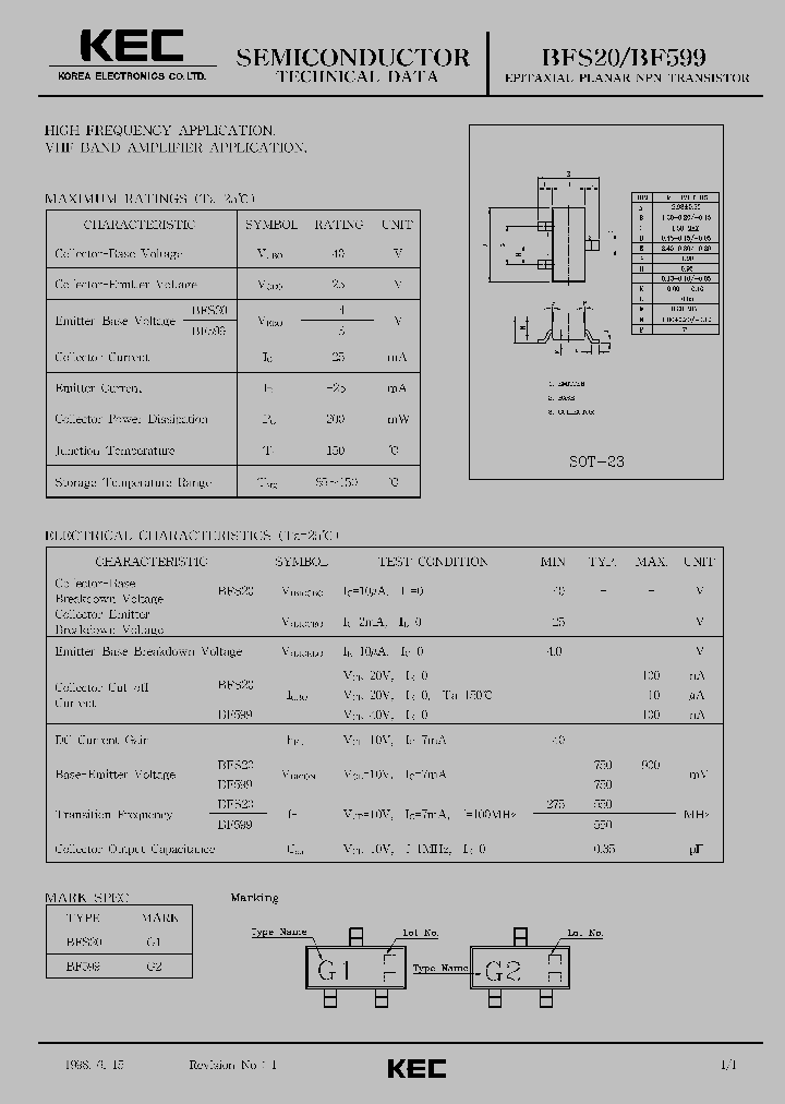 BF599_415406.PDF Datasheet