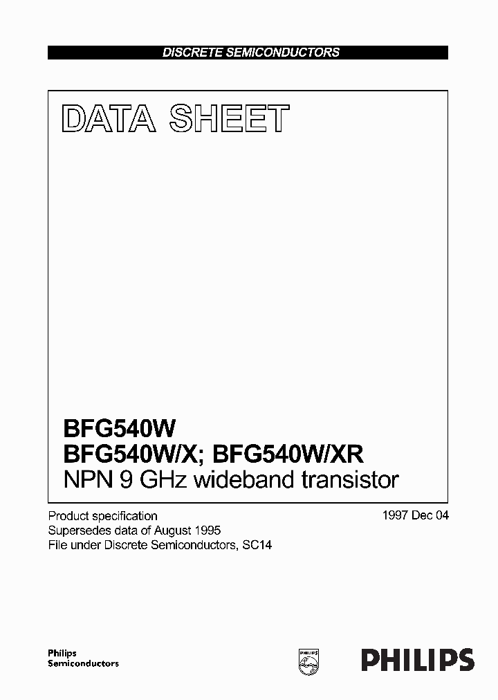 BFG540W_154208.PDF Datasheet