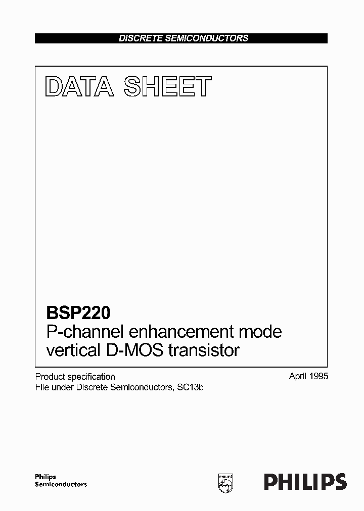 BSP220_416555.PDF Datasheet