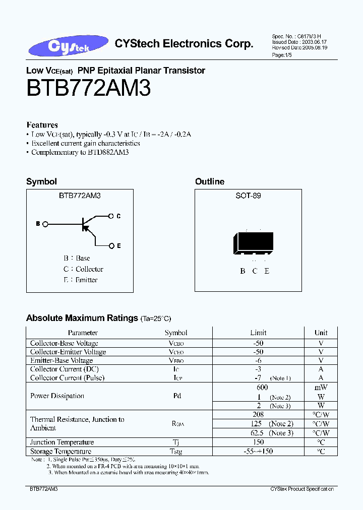 BTB772AM3_393685.PDF Datasheet