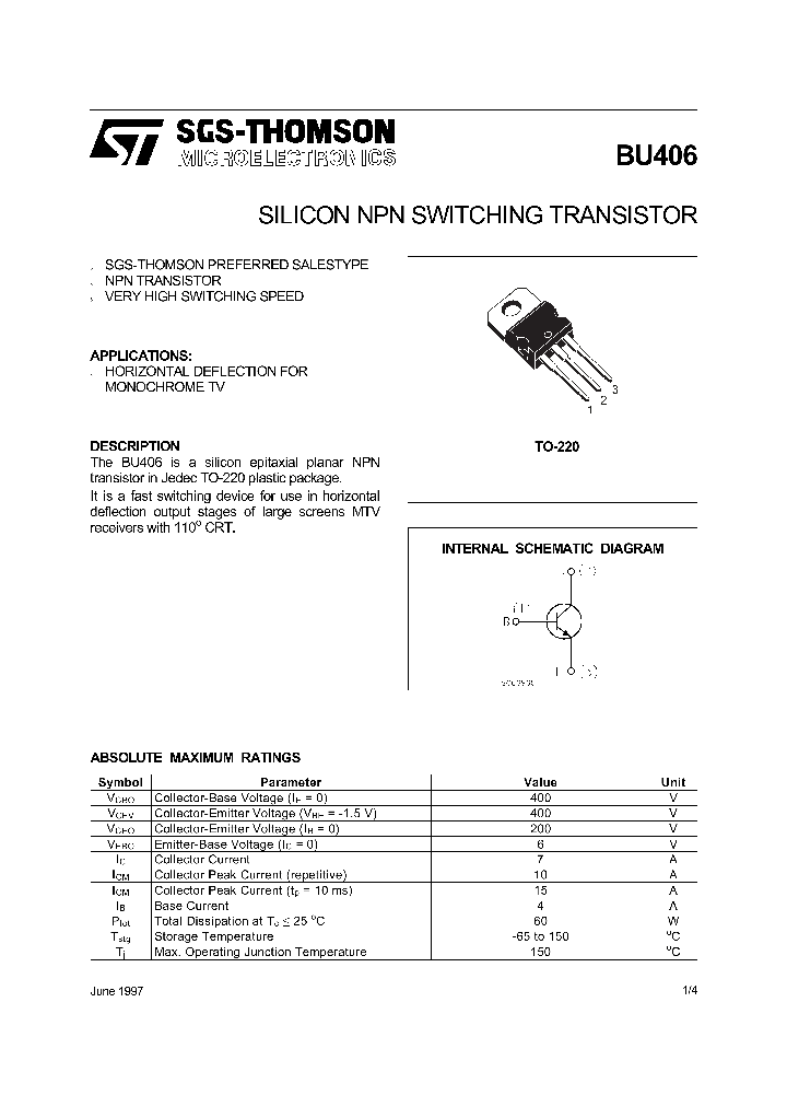 BU406_419936.PDF Datasheet