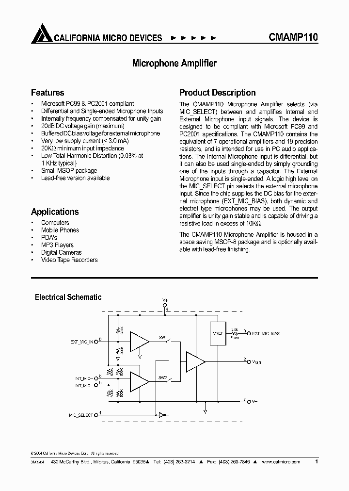 CMAMP110_399224.PDF Datasheet