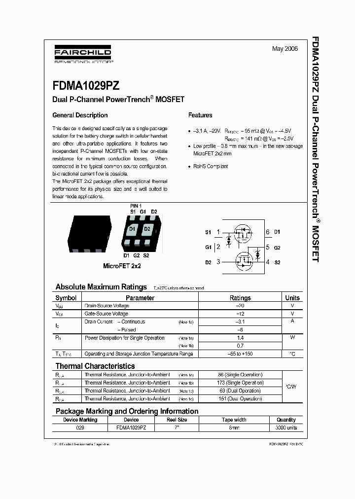 FDMA1029PZ_429671.PDF Datasheet