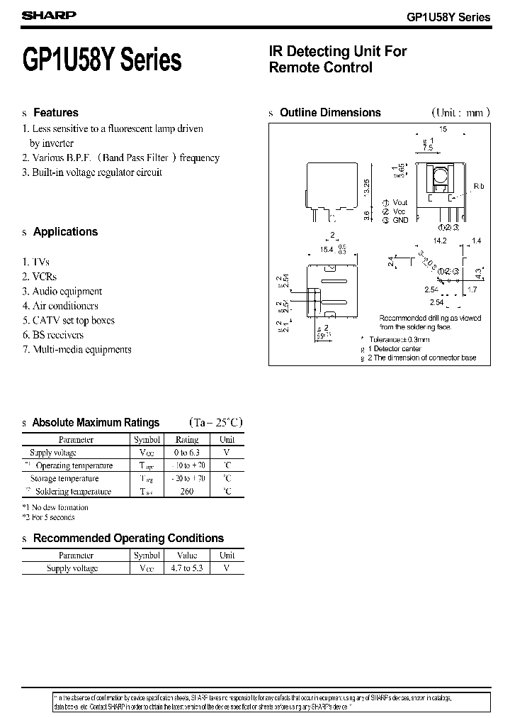 GP1U587Y_411137.PDF Datasheet