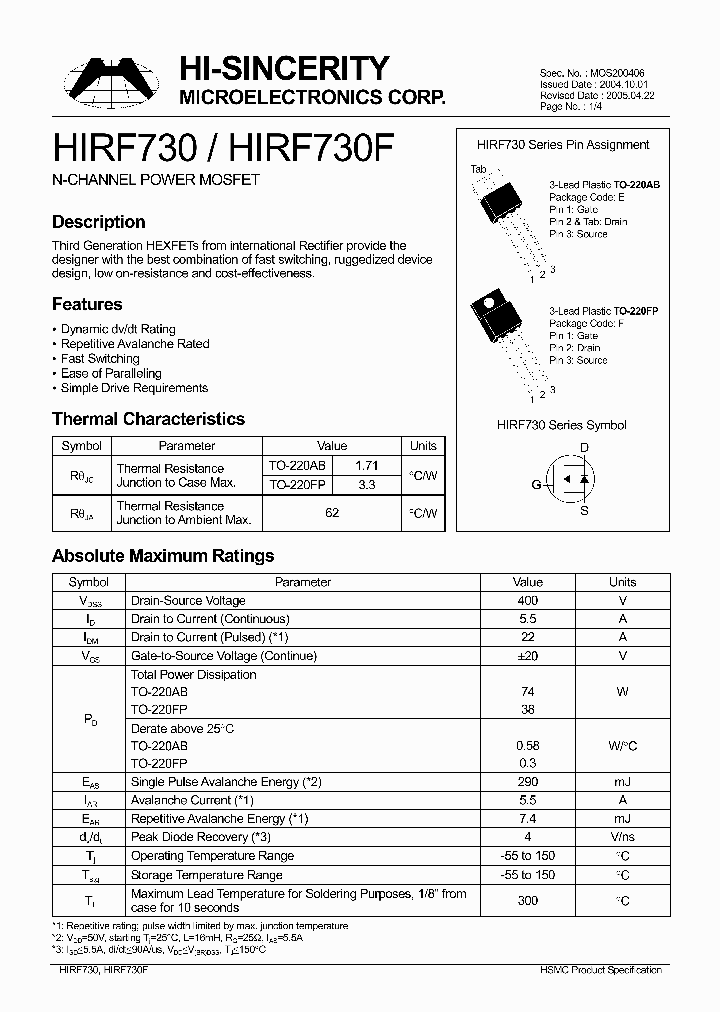 HIRF730_428383.PDF Datasheet