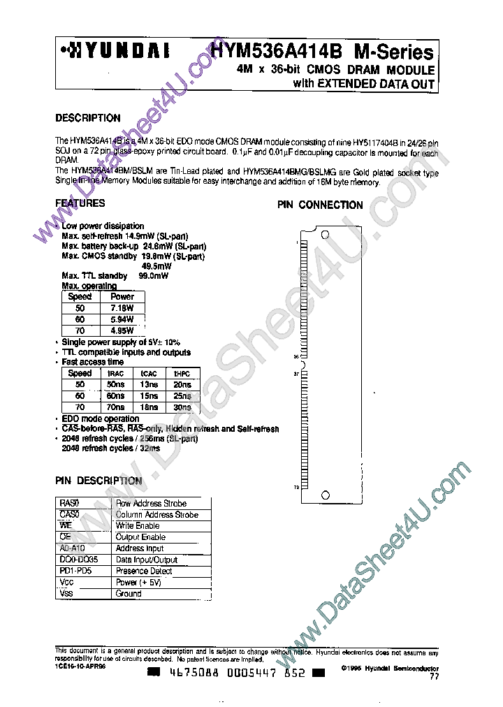 HYM536A414B_392189.PDF Datasheet