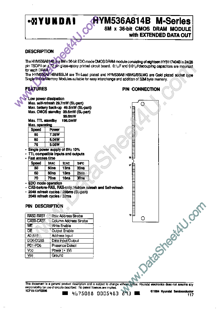 HYM536A814B_392815.PDF Datasheet