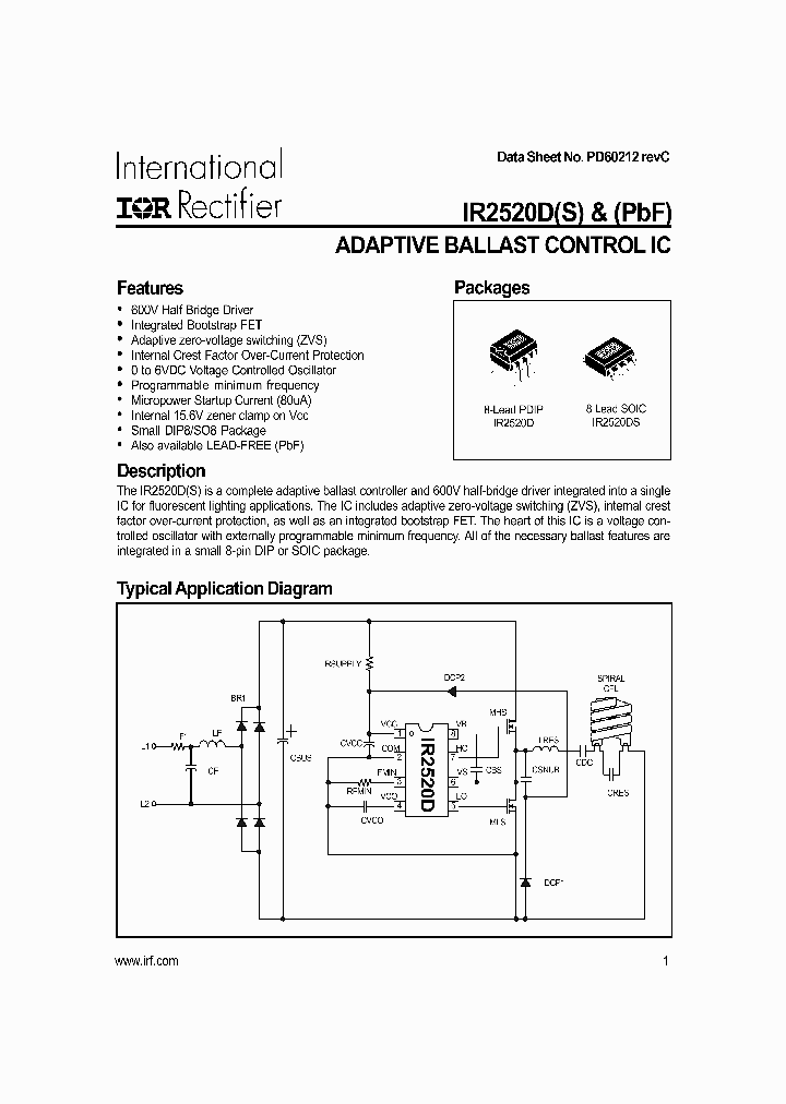 IR2520_403069.PDF Datasheet