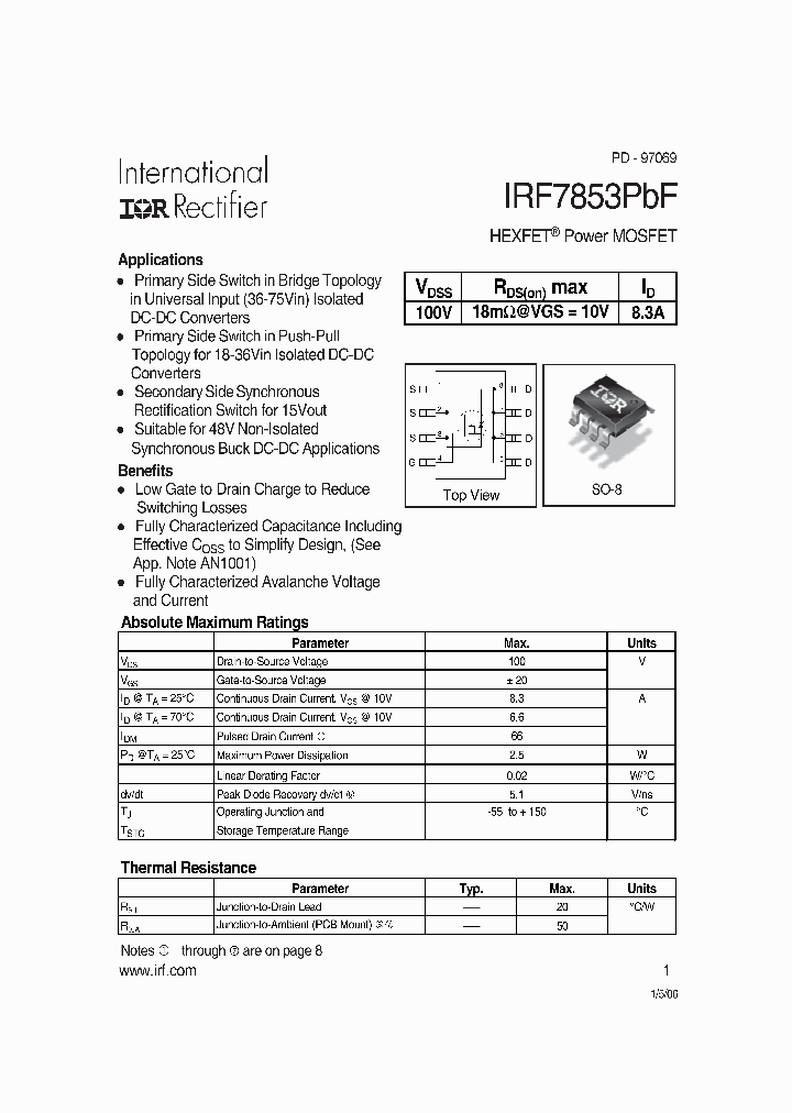 IRF7853PBF_394297.PDF Datasheet