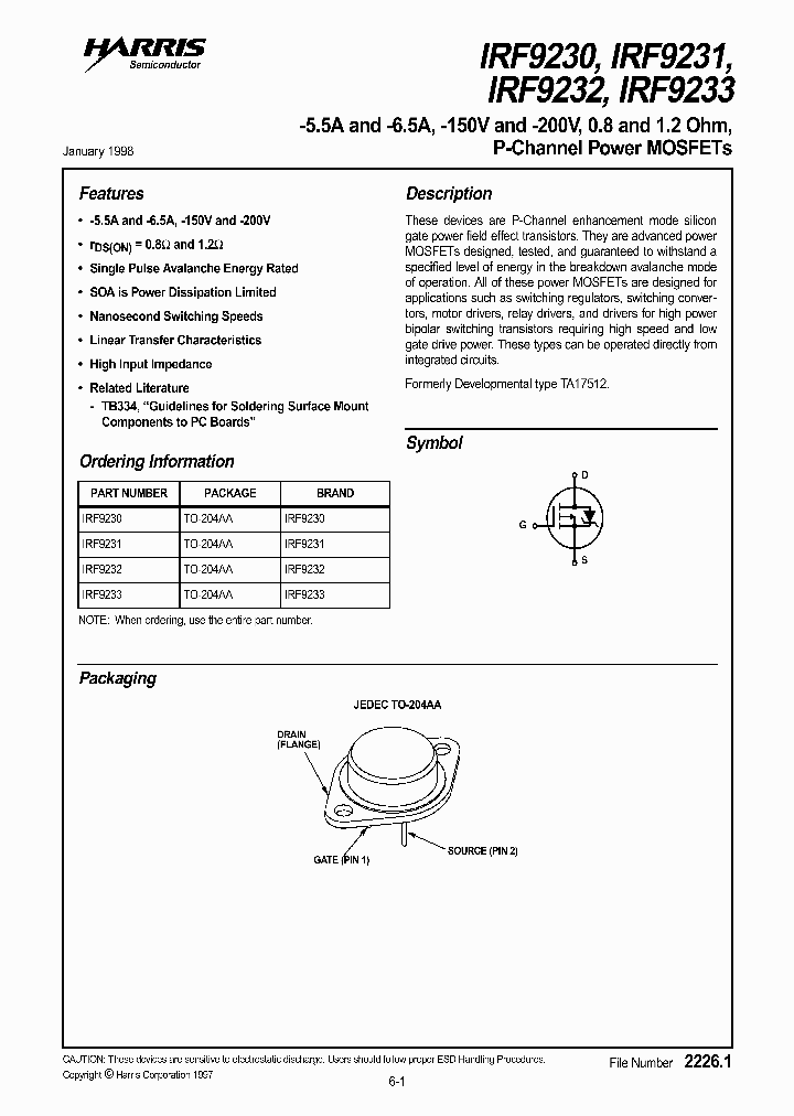 IRF9230_428015.PDF Datasheet