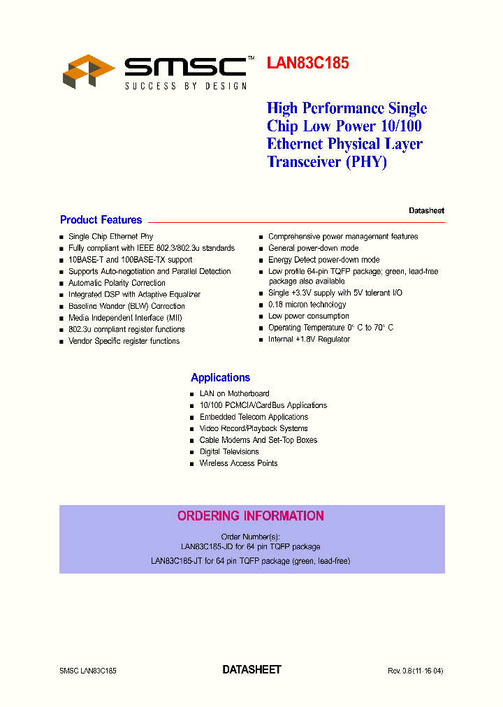 LAN83C185_396272.PDF Datasheet