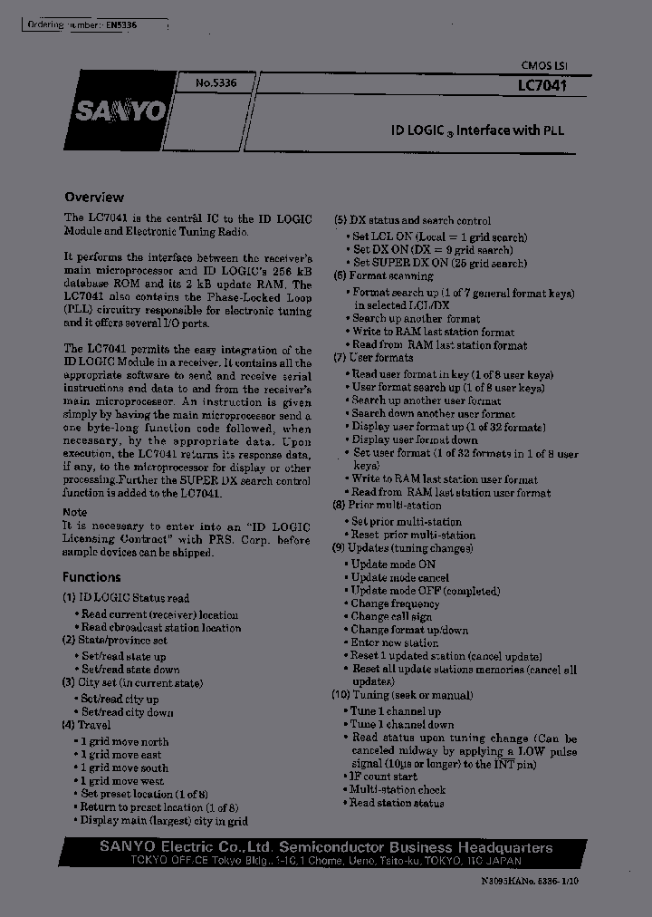 LC7041_395413.PDF Datasheet