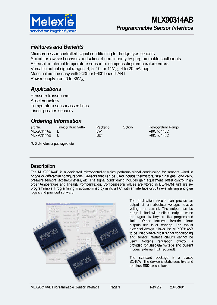 MLX90314_422345.PDF Datasheet
