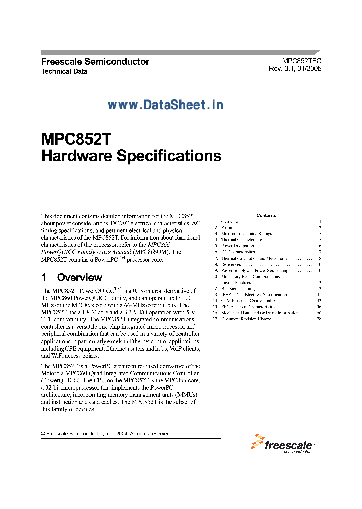 MPC852TVR66_402914.PDF Datasheet