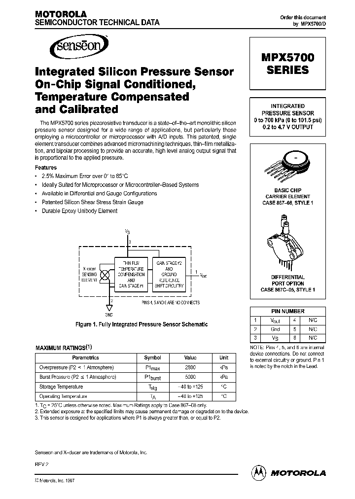 MPX5700_246387.PDF Datasheet