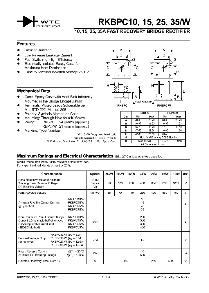 RKBPC2506_155952.PDF Datasheet