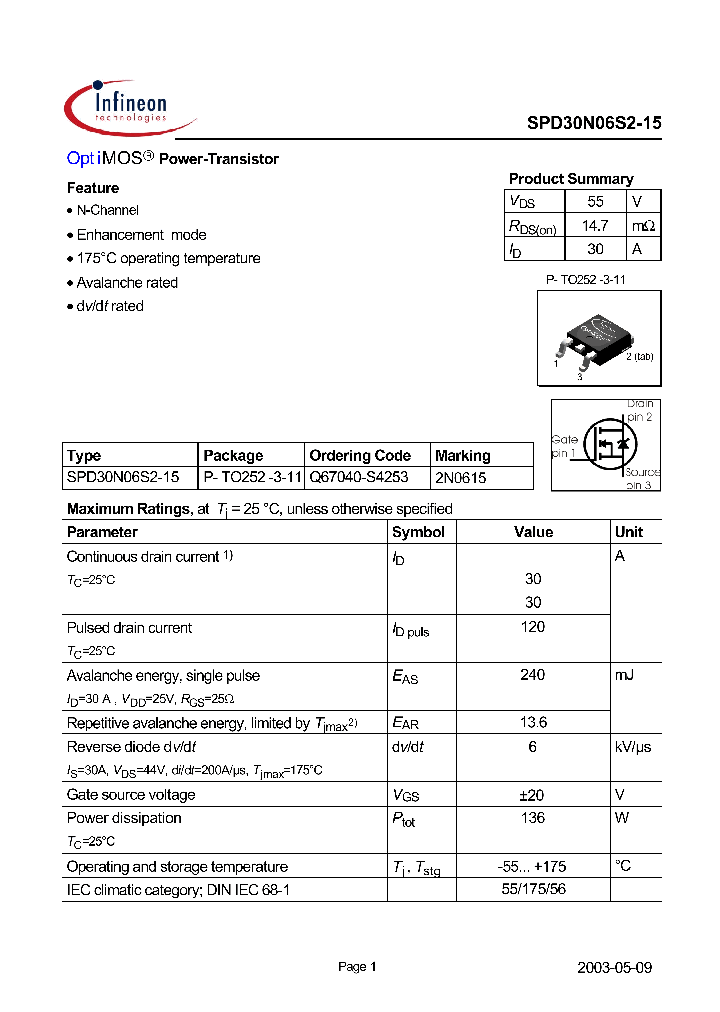 SPD30N06S2-15_431898.PDF Datasheet