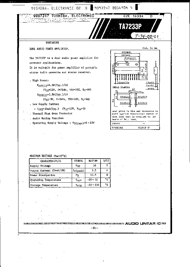 TA7233P_408386.PDF Datasheet