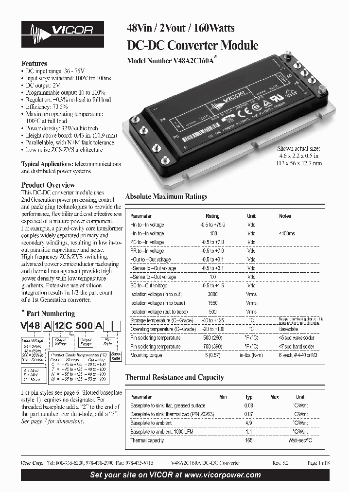 V48A2C160A_394736.PDF Datasheet