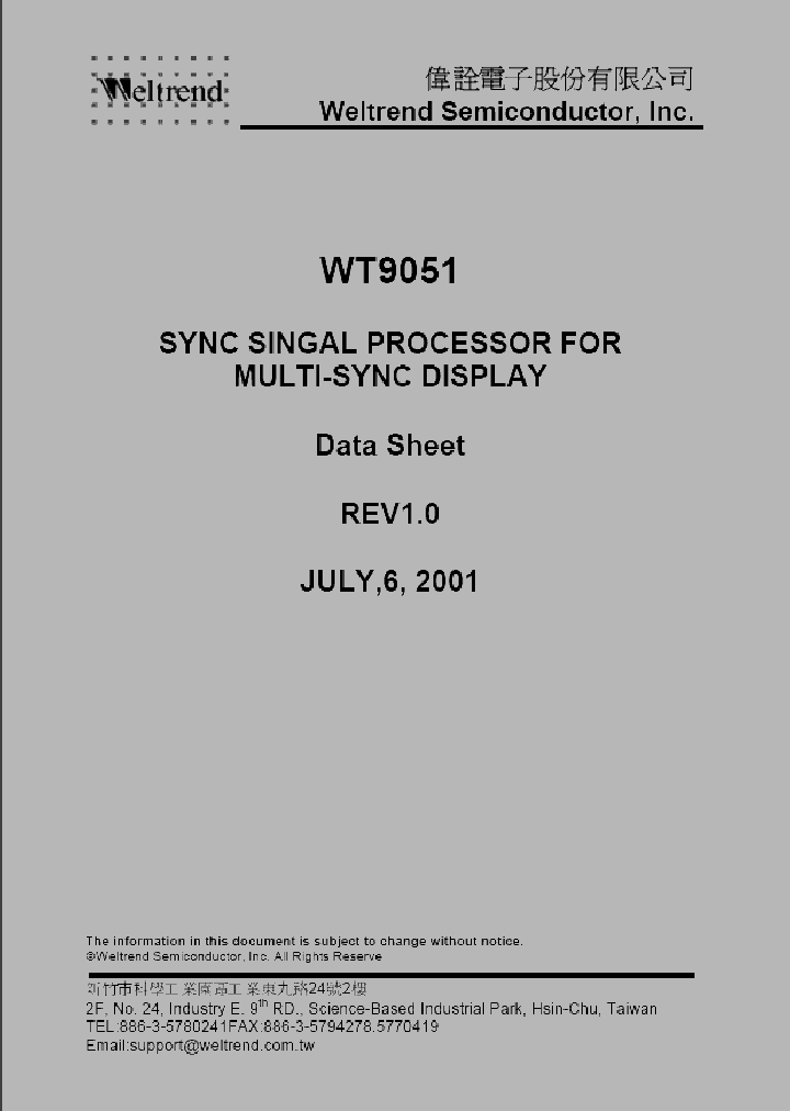 WT9051_398462.PDF Datasheet